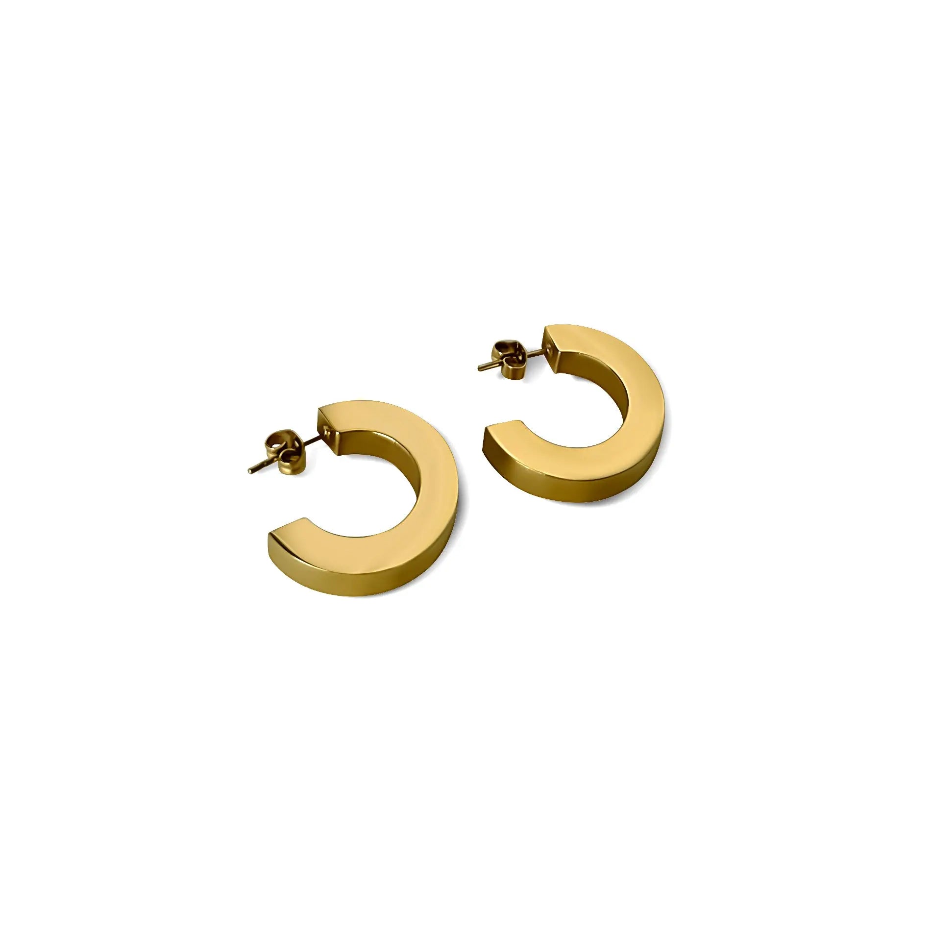 Square Edge Hoop Earrings