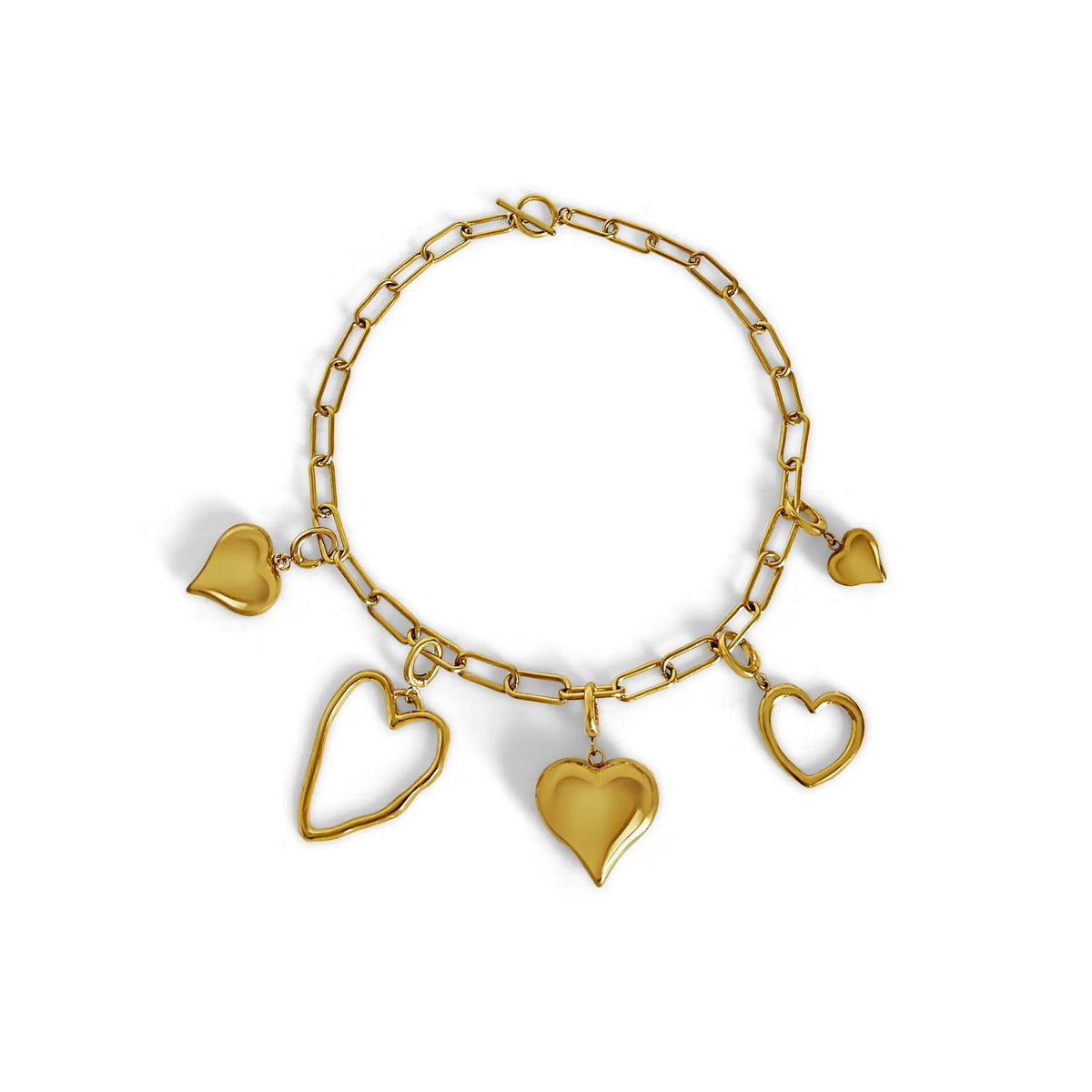 Juliet Heart Charm Necklace