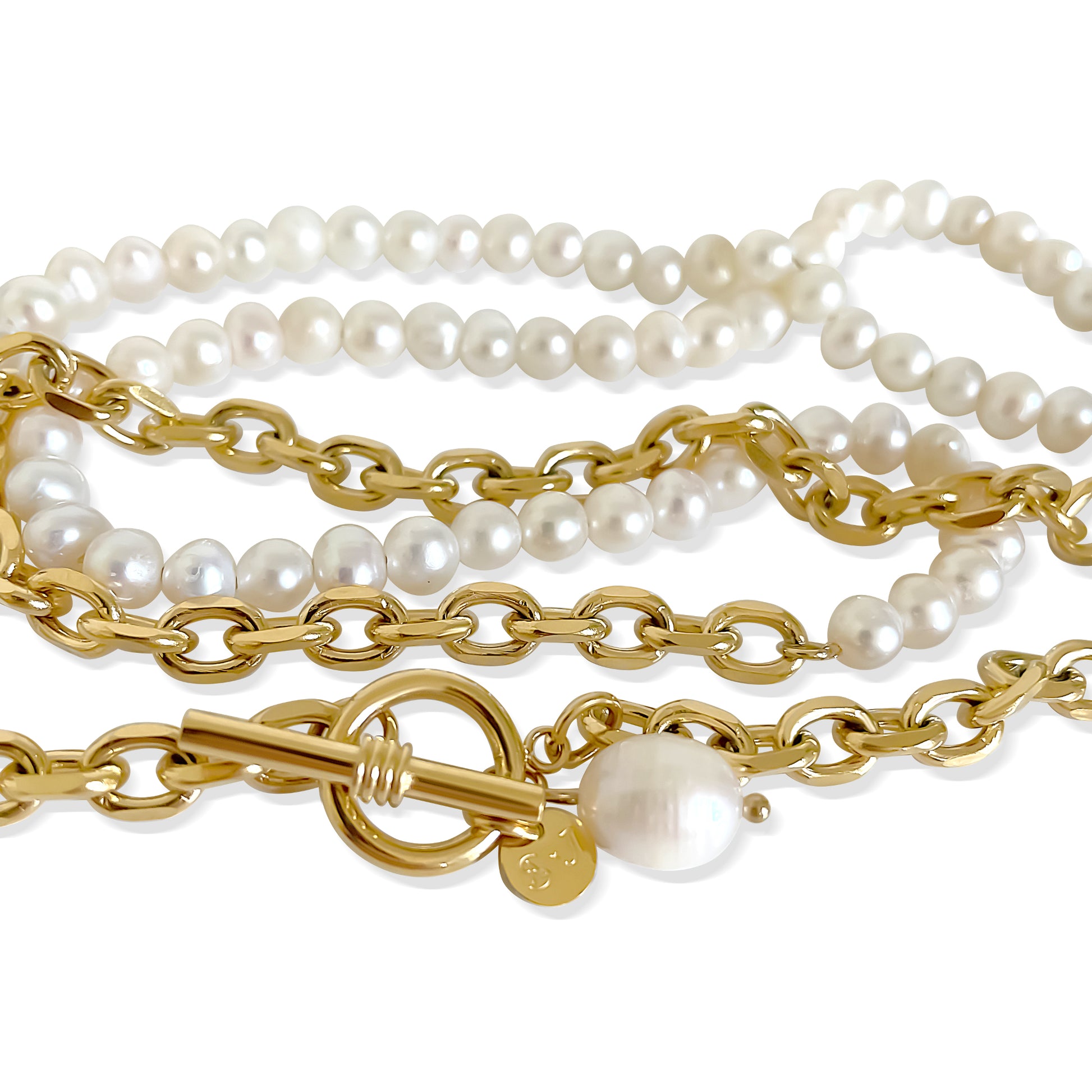 The Anisa Sojka x Juliet Angus Pearl Wrap Necklace