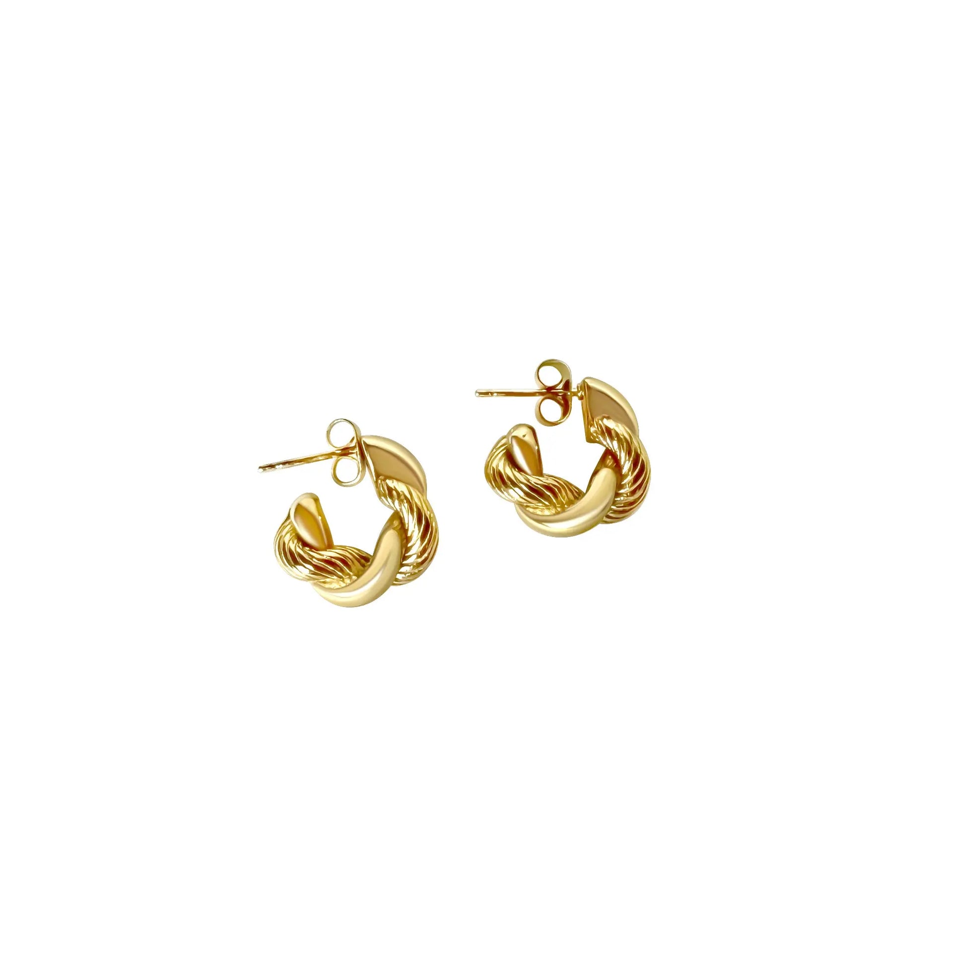 Mini Twisted Hoop Earrings