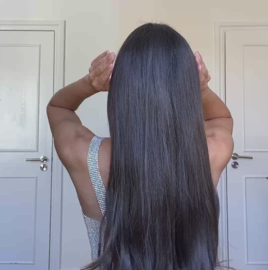 Anisa Sojka Silver Metal Hair Claw Clip Hairstyle Video Tutorial