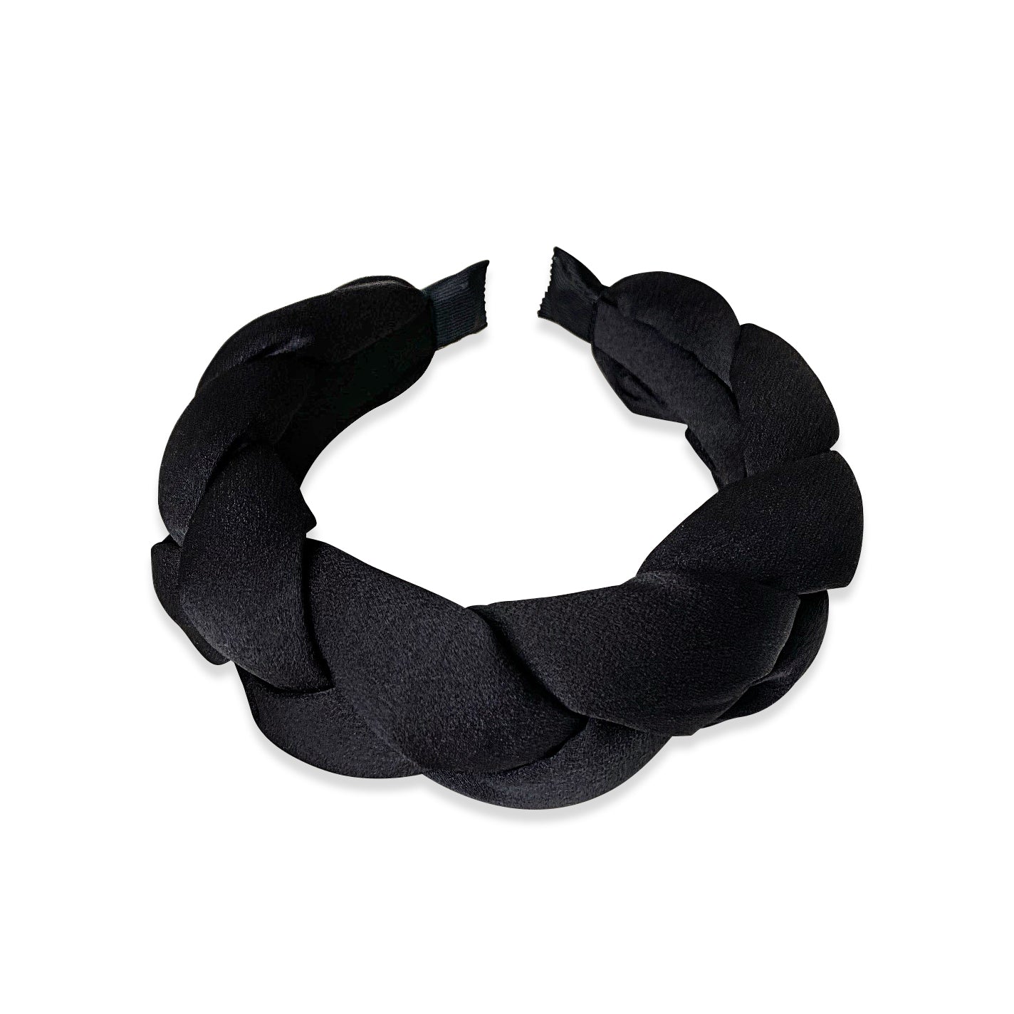 Anisa Sojka Black Braided Oversized Headband