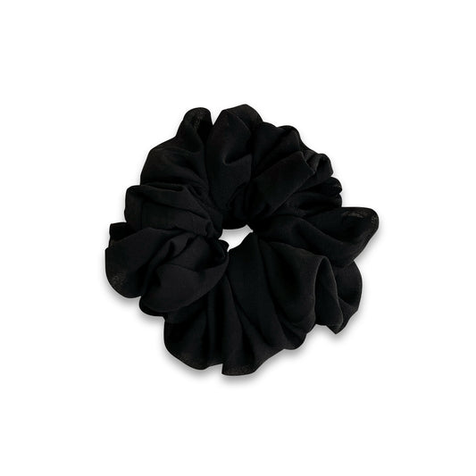 Anisa Sojka Black Ruched Oversized Scrunchie