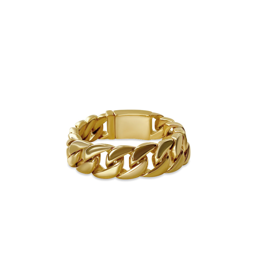 Anisa Sojka Gold Chunky Chain Bracelet 