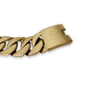Anisa Sojka Gold Statement Chunky Chain Link Necklace Logo