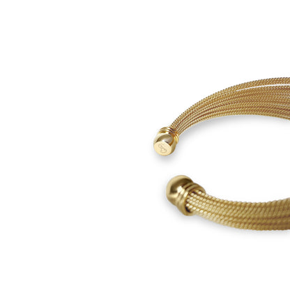 Anisa Sojka Gold Mesh Bangle